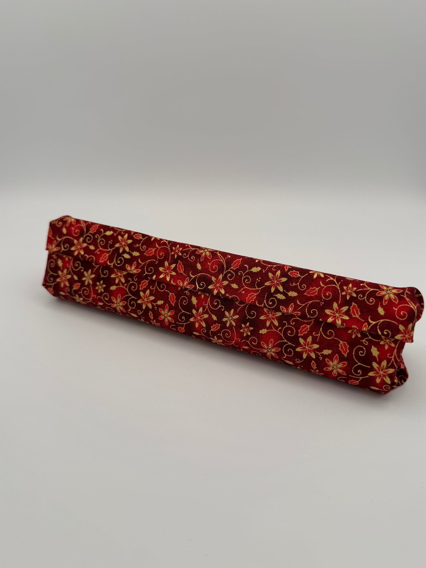 Red and Gold Christmas Florals Floss Prism