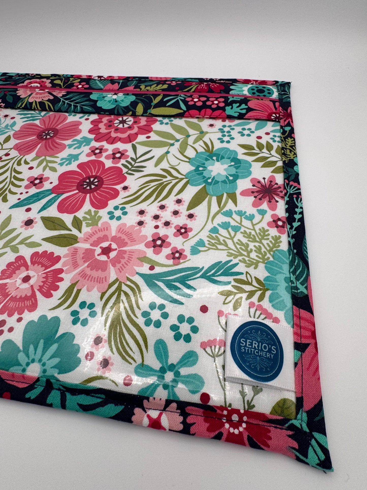 Dark Retro Florals Project Bag