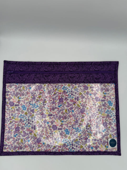 Purple & Pastel Floral Project Bag