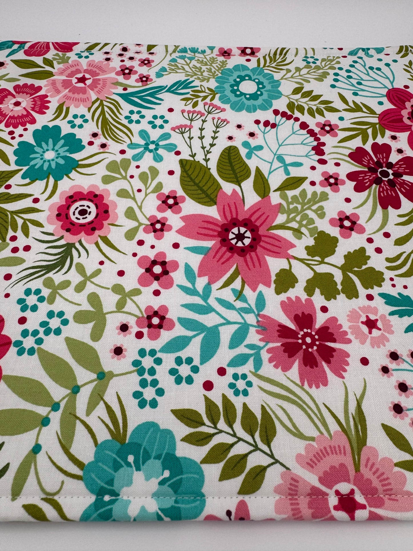 Bright Retro Florals Project Bag