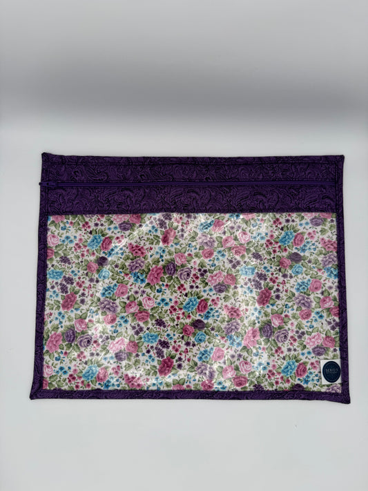Purple & Vibrant Floral Project Bag