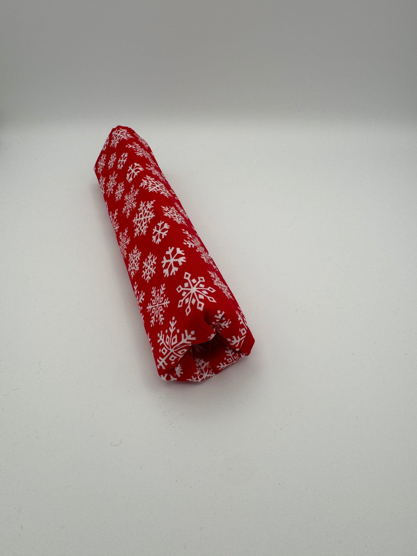 Red and White Snowflakes Floss Prism