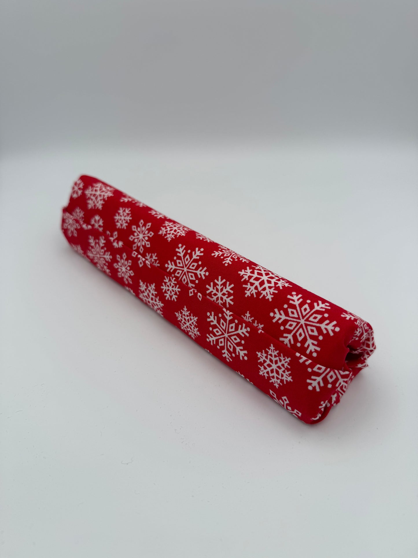 Red and White Snowflakes Floss Prism