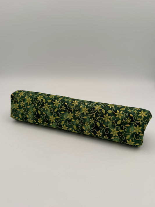 Green and Gold Christmas Florals Floss Prism