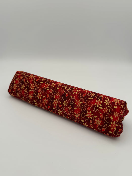 Red and Gold Christmas Florals Floss Prism