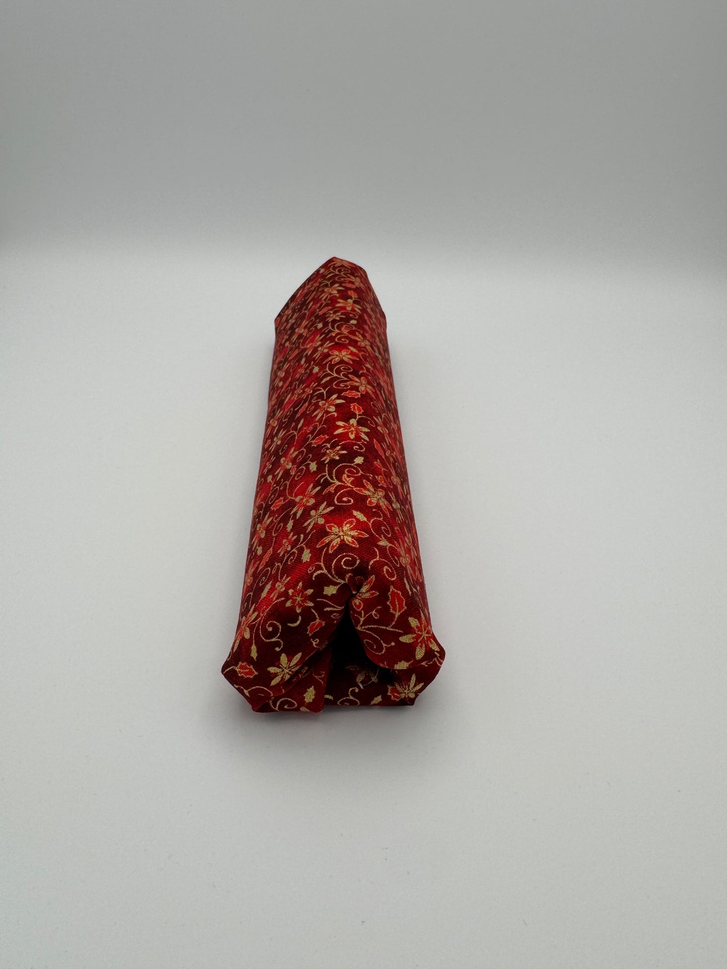 Red and Gold Christmas Florals Floss Prism