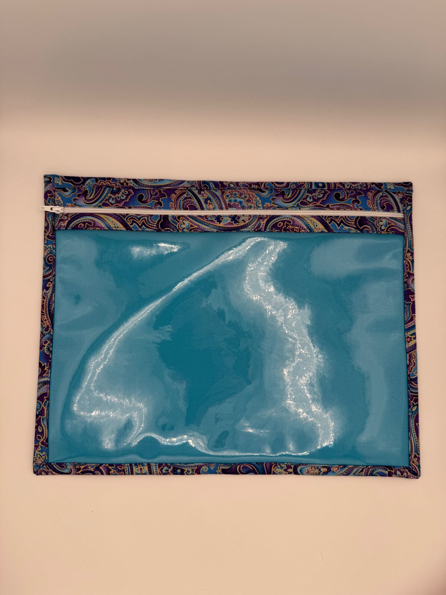 Purple, Blue and Gold Paisley Duo - Floss Prism and Project Bag