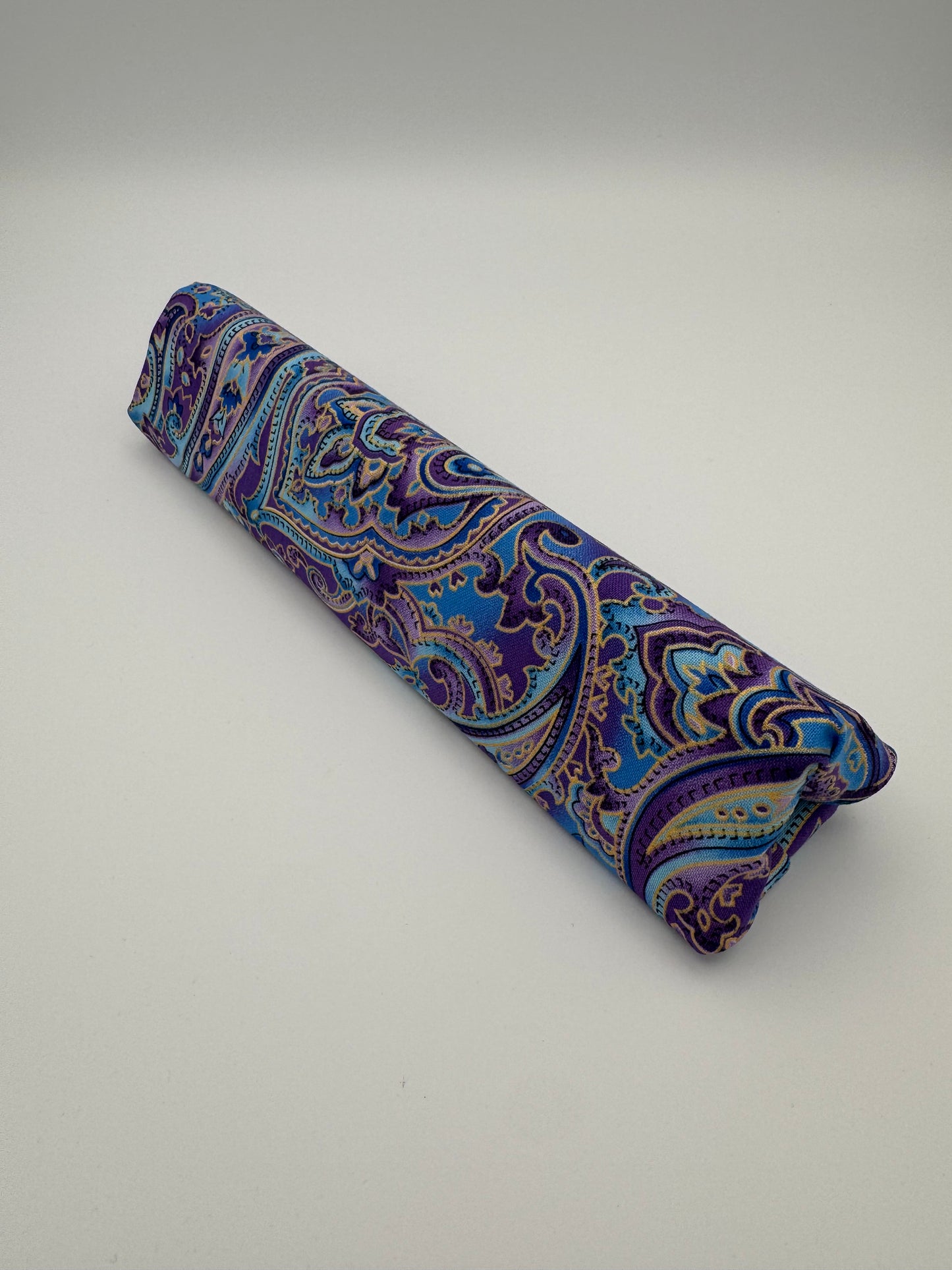 Purple, Blue and Gold Paisley Duo - Floss Prism and Project Bag