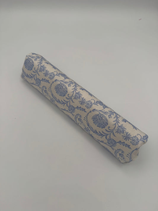 Vintage White and Blue Floral Floss Prism