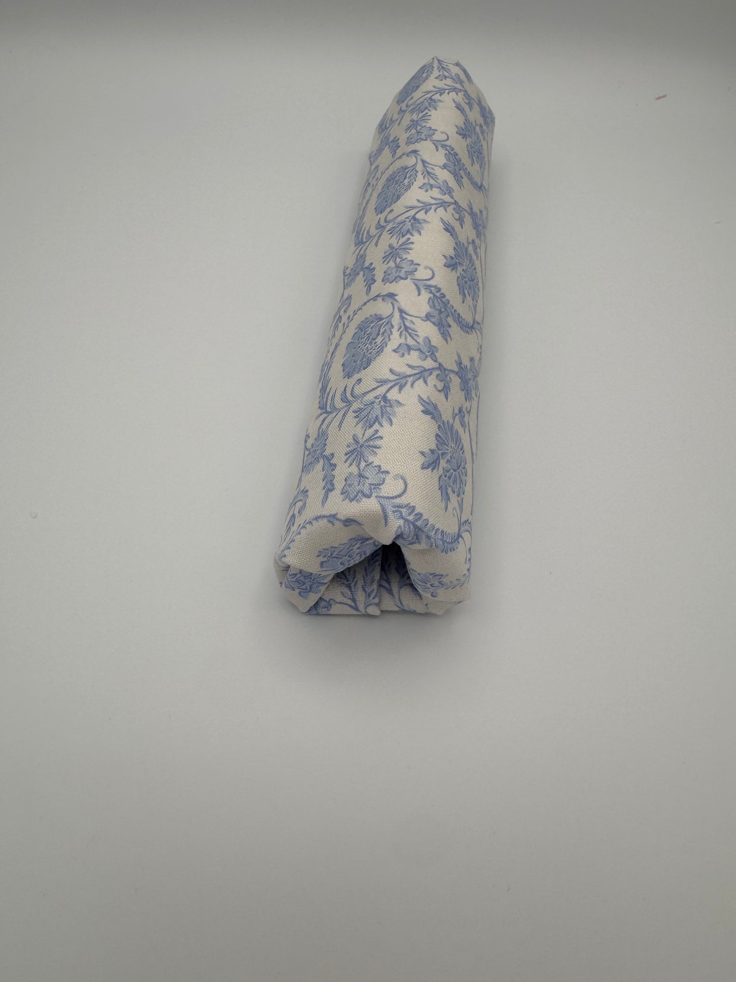 Vintage White and Blue Floral Floss Prism