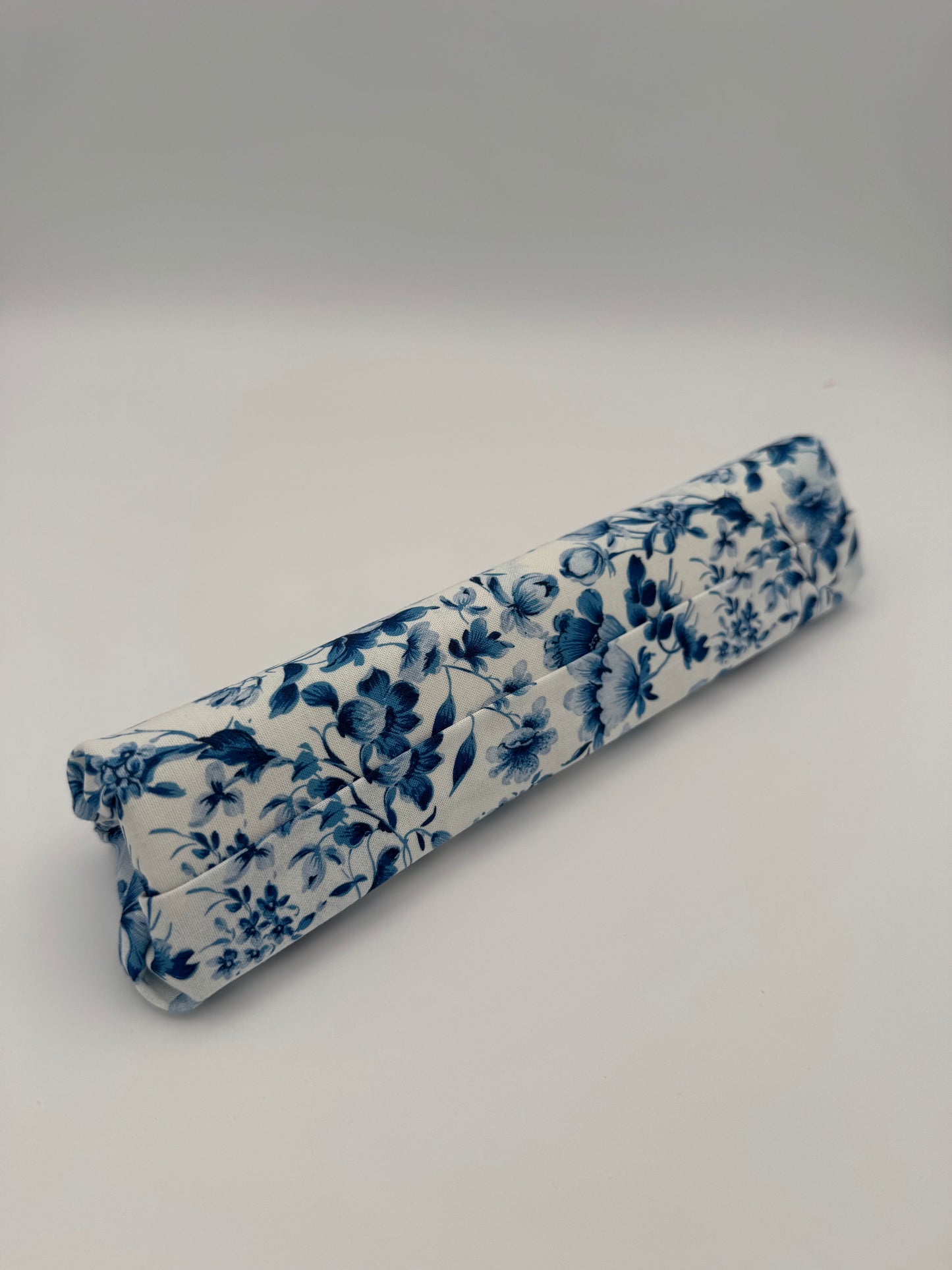 White and Blue Floral Floss Prism