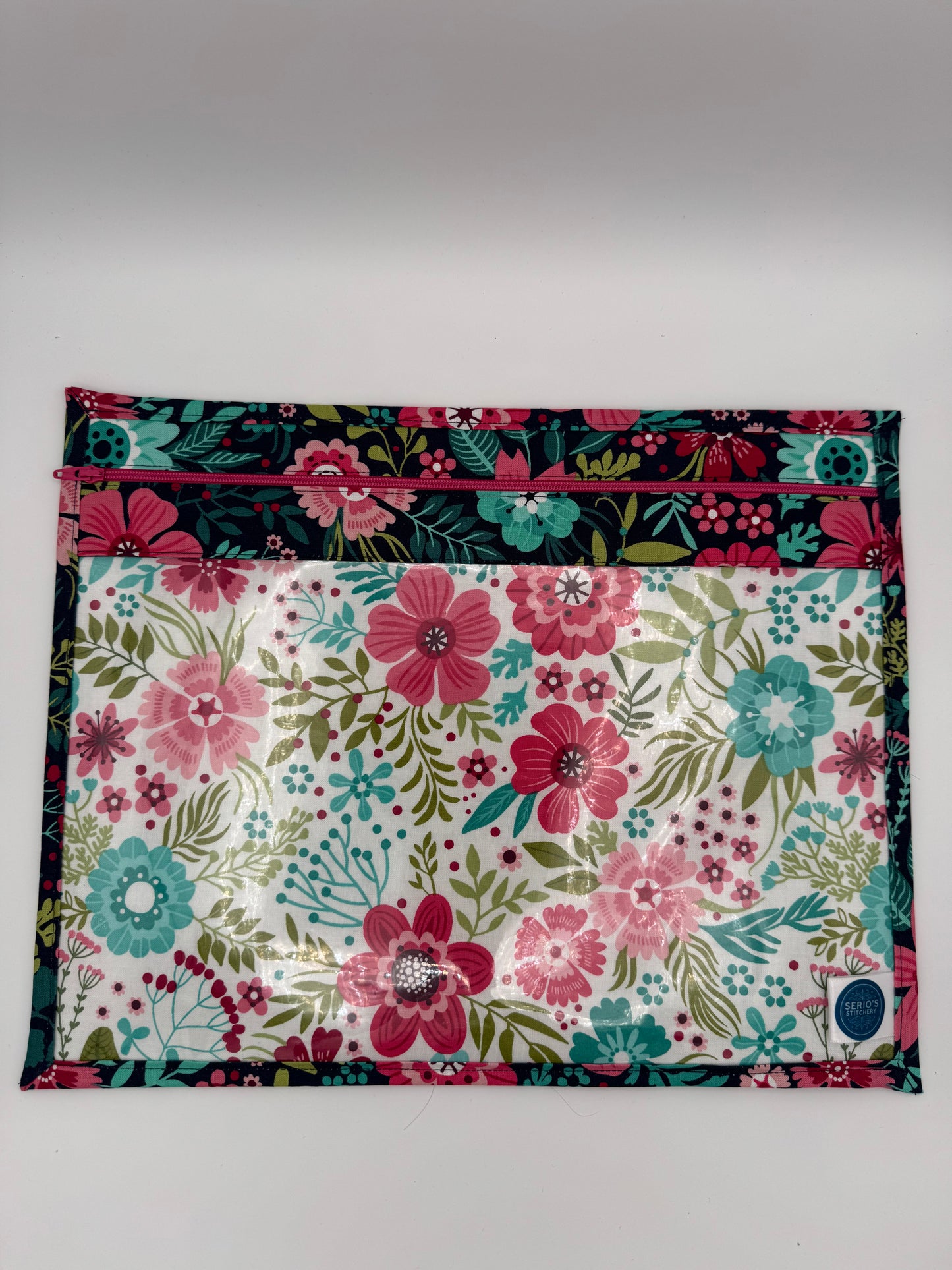 Dark Retro Florals Project Bag