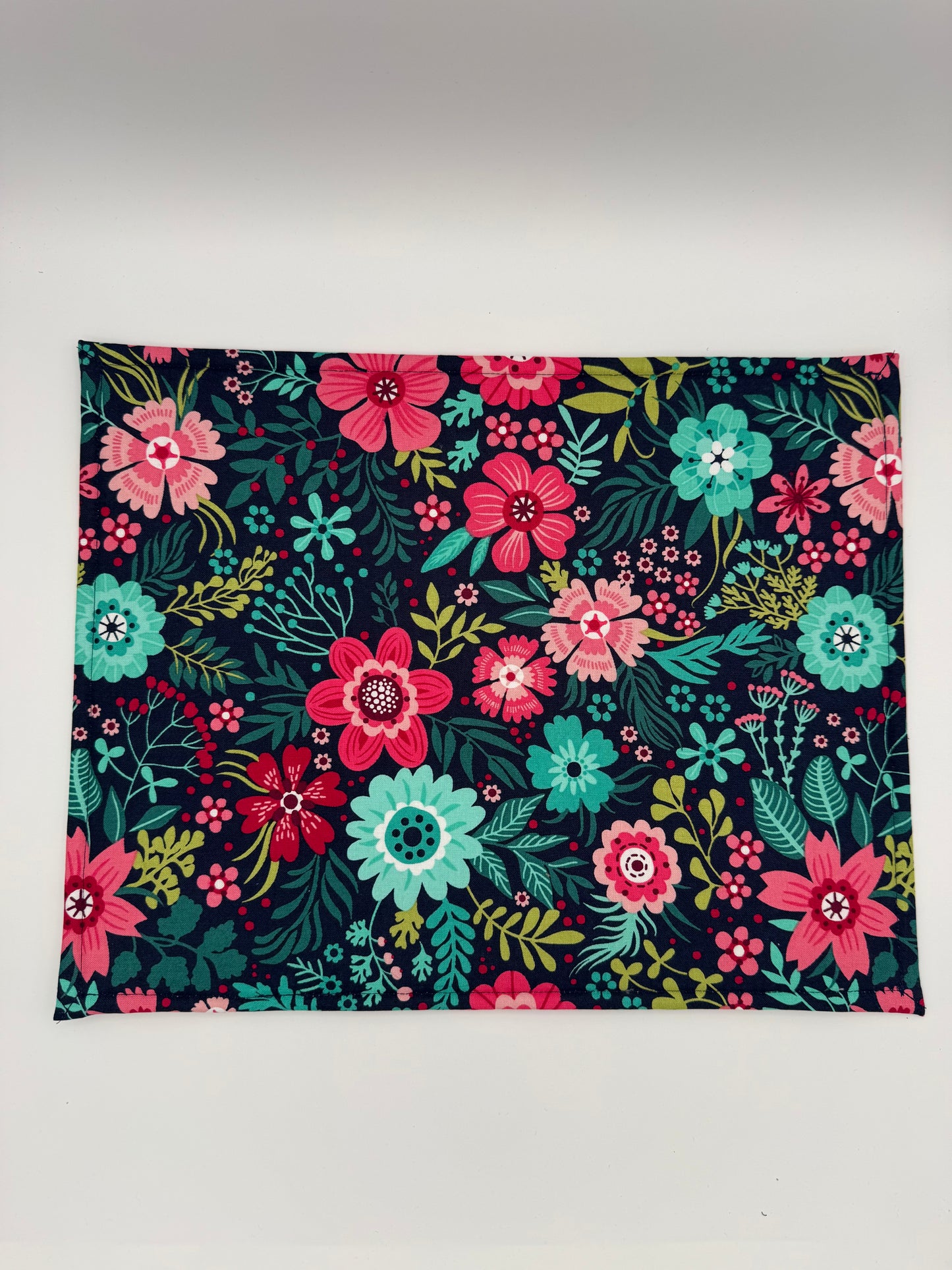 Dark Retro Florals Project Bag