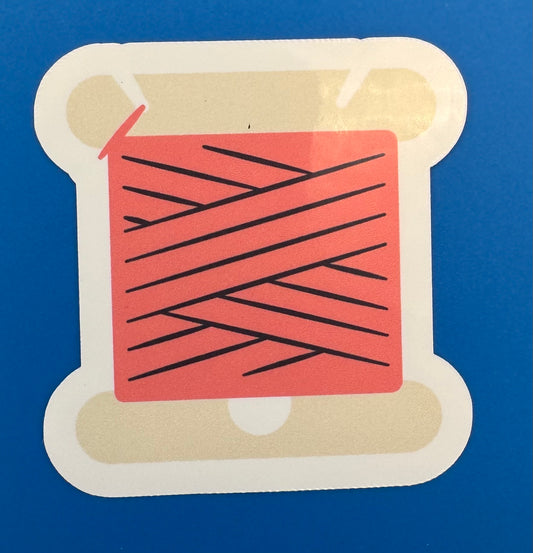Floss Bobbin Vinyl Sticker