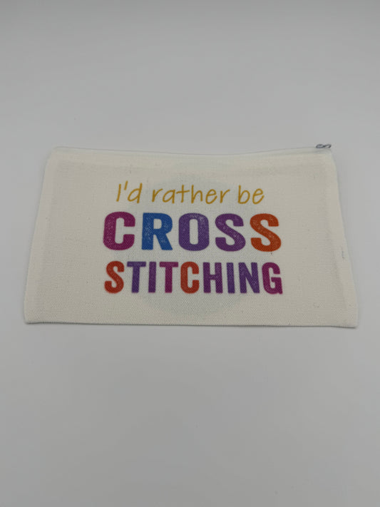 I'd Rather Be Cross Stitching V2 Notions Bag