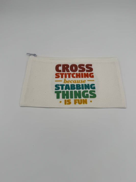 Cross Stitching Because Stabbing Things Is Fun Notions Bag